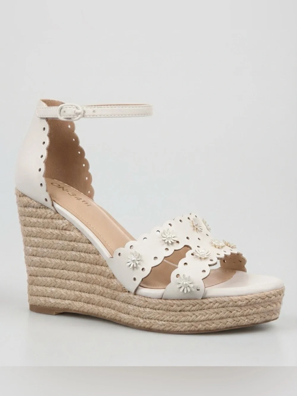 🖤🖤 On 34th Women's Theodoree Espadrille Wedge Sandals